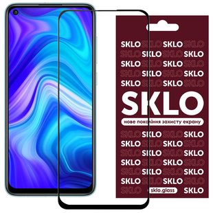 Захисне скло SKLO 5D Full Glue для Xiaomi Redmi Note 9/Redmi 10X/Note 9T black (тех.пак)