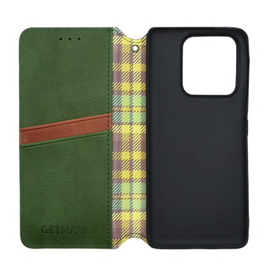 Чохол-книжка шкіра для Xiaomi Mi 13 Pro green Getman Cubic PU