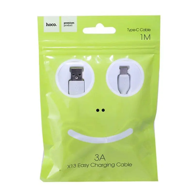 USB кабель Hoco X13 Type-C 3A/1m white