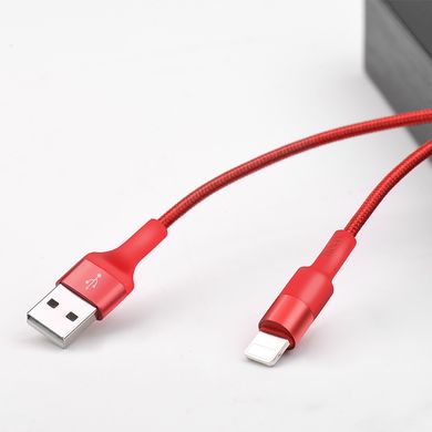 USB кабель Hoco X26 Xpress Charging Lightning 2A 1m red