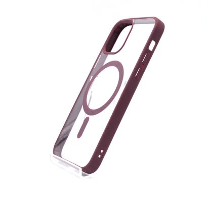 Чохол Color+MagSafe для iPhone 14 Plus clear/marsala