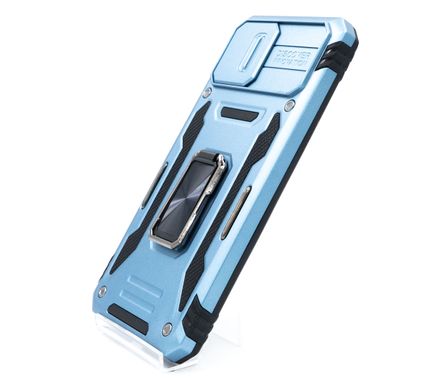 Чохол Camshield Army Ring для Xiaomi Redmi 9A Light blue протиударний шторка/захист камери