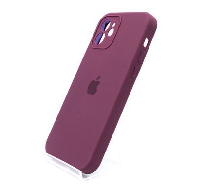 Силіконовий чохол Full Cover для iPhone 12 masala Full Camera