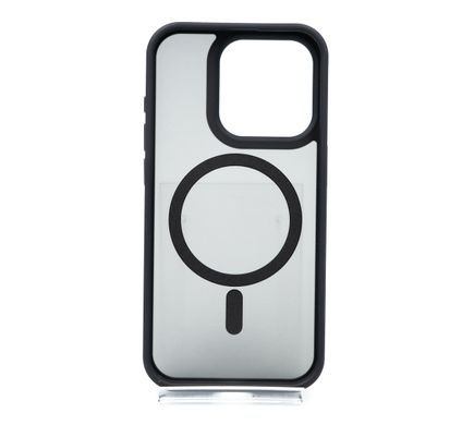 Чохол TPU+PC Metal Buttons with MagSafe Colorful для iPhone 15 Pro black