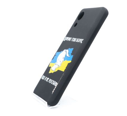Силіконовий чохол MyPrint для Samsung A03 Core Не москаль, SMTT, black