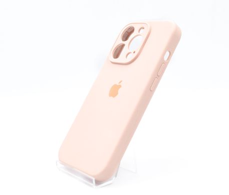 Силіконовий чохол Full Cover для iPhone 14 Pro pink sand Full Camera