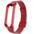 Ремінець Milanese Loop Xiaomi Mi Band 5/6 red