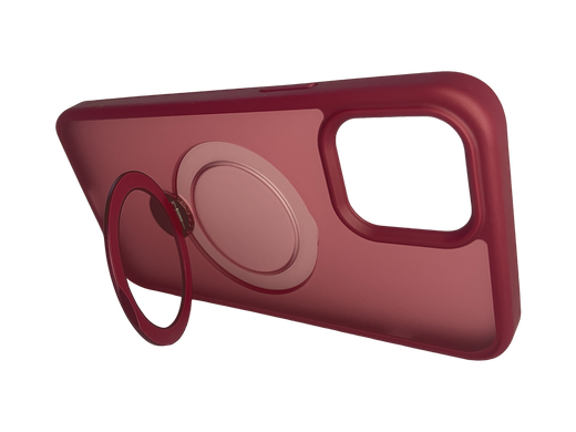Чохол Ostand with MagSafe для iPhone 12 Pro Max bordo