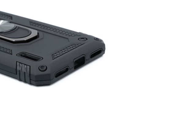 Чехол Serge Ring for Magnet для Xiaomi Mi A3 black противоударный с магнит держателем