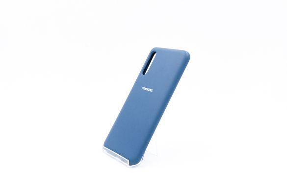 Силиконовый чехол Full Cover для Samsung A50/A50S/A30S navy blue