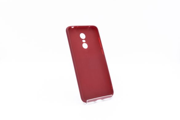 Силіконовий чохол Soft Feel для Xiaomi Redmi 5+/Redmi Note 5 (SC) bordo candy