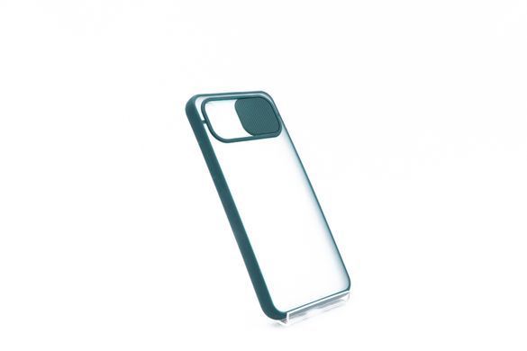 TPU чехол Camshield mate для Xiaomi Redmi 9A green шторка/защита камеры