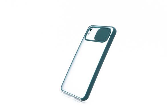 TPU чехол Camshield mate для Xiaomi Redmi 9A green шторка/защита камеры