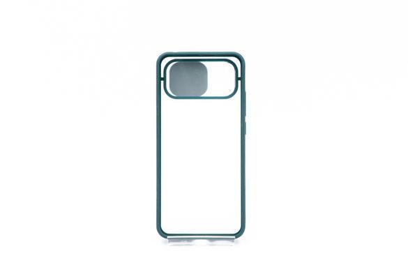 TPU чехол Camshield mate для Xiaomi Redmi 9A green шторка/защита камеры