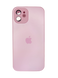 Чохол TPU+Glass sapphire matte case для iPhone 12 chanel pink