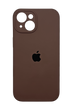 Силіконовий чохол Full Cover для iPhone 13 brown Full Camera