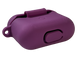 Чохол for AirPods 3 силіконовий 2mm LOGO 2in1+ карабін purple тех.пах.