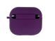Чохол for AirPods 3 Logo силіконовий purple з мікрофіброю