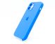 Силіконовий чохол Full Cover для iPhone 12 Pro new lake blue Full Camera