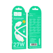 Кабель Hoco X113 Beneficio Type-C to Lightining 27W 1m white