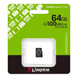Карта пам'яті Kingston micro SDXC 64Gb Canvas Select Gen3 100R 10class