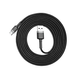 USB кабель Baseus CATKLF-CG1 Type-C 3A/2m gray-black