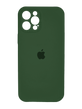 Силіконовий чохол Full Cover для iPhone 12 Pro cyprus green Full Camera