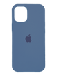 Силиконовый чехол Full Cover для iPhone 12/12 Pro navy blue