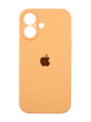 Силіконовий чохол Full Cover для iPhone 16 cantaloupe Full Camera