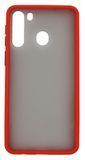 Чохол 2 в 1 Matte Color для Samsung A21 red/black