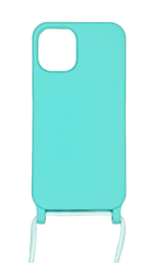 Силіконовий чохол WAVE Lanyard для iPhone 12 mini mint(green) (TPU)