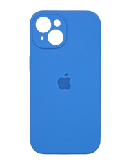 Силіконовий чохол Full Cover для iPhone 15 new lake blue (capri blue) Full Camera