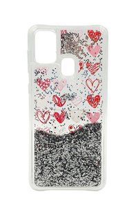 Накладка Aqua для Samsung M31 /M315 рідкі блискітки Grateful Always