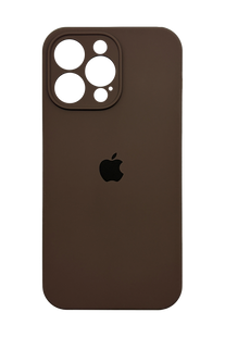 Силиконовый чехол Full Cover для iPhone 14 Pro Max brown Full Camera
