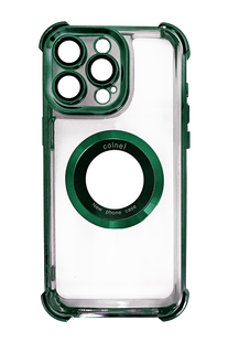 Силіконовий чохол Glossy with MagSafe для iPhone 15 Pro Max green