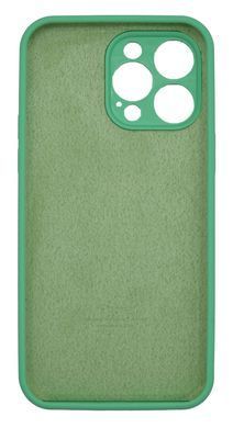 Силіконовий чохол Full Cover для iPhone 14 Pro Max spearmint (grass) Full Camera