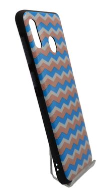 Чохол Desire for Samsung A205 (A20-2019) ZigZag Blue-White-Cofee #6