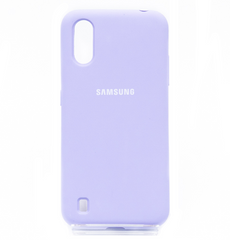 Силіконовий чохол Full Cover для Samsung A01 lilac