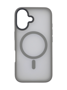Чохол Fibra Metal Buttons with MagSafe для iPhone 16 Plus grey