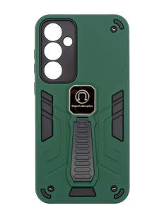 Чохол протиударний Armor Magnetic для Samsung A35 dark green Full Camera