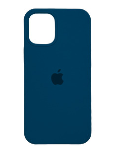 Силиконовый чехол Full Cover для iPhone 12 Pro Max blue cobalt