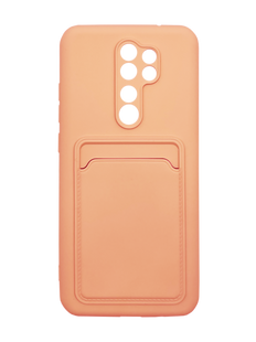 Силіконовий чохол WAVE Colorful Pocket для Xiaomi Redmi Note 8 pro pale pink Full Camera