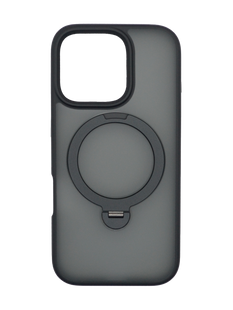 Чохол TPU+PC Metal Buttons with MagSafe Colorful HQ Ring для iPhone 16 Pro Max black