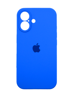 Силіконовий чохол Full Cover для iPhone 16 royal blue (capri blue) Full Camera