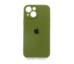 Силіконовий чохол Full Cover для iPhone 13 mini olive green Full Camera