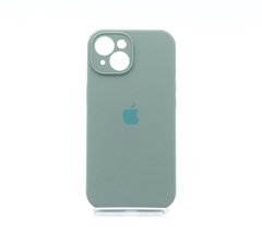 Силіконовий чохол Full Cover для iPhone 15 pine green Full Camera