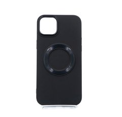TPU чохол Bonbon Metal Style with MagSafe для iPhone 14+ black