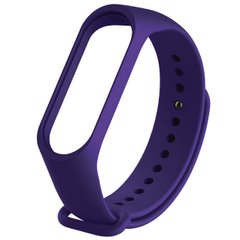 Ремінець Silicone Xiaomi MI Band 5/6 темно фіолетовий