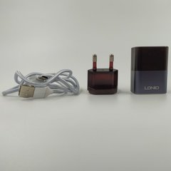 Сетевое зарядное устройство LDNIO A2206 micro QC black-metal
