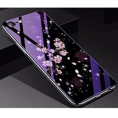 TPU+Glass чохол Fantasy для iPhone 7/8 з глянцевими торцями цвітіння